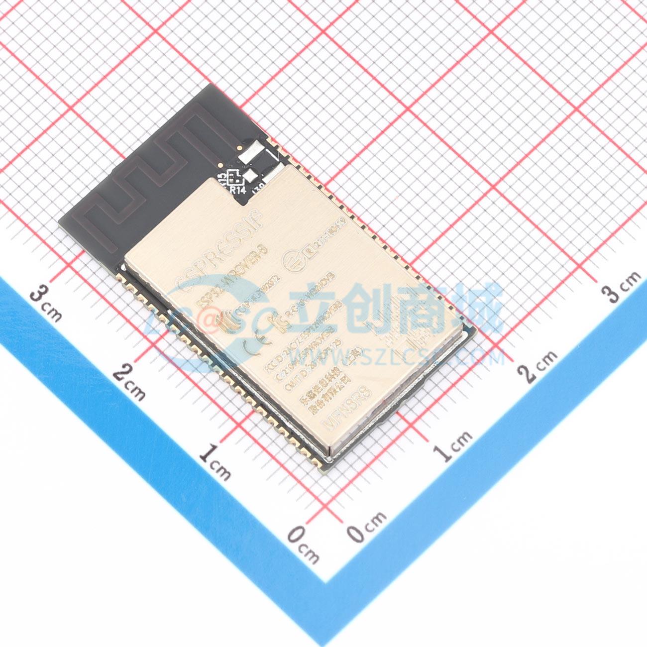 Smart Home Module Iot - 3 ชิ้น ESP32-WROVER-B-N8R8 SMD 31.4x18 มม.