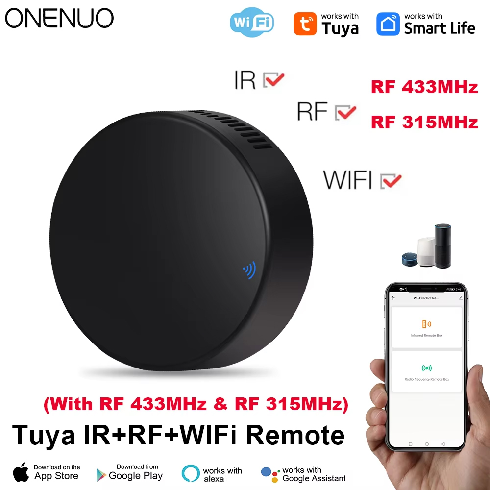 Home Assistant Tuya - Tuya WiFi RF IR รีโมทคอนโทรล 433MHz/315MHz