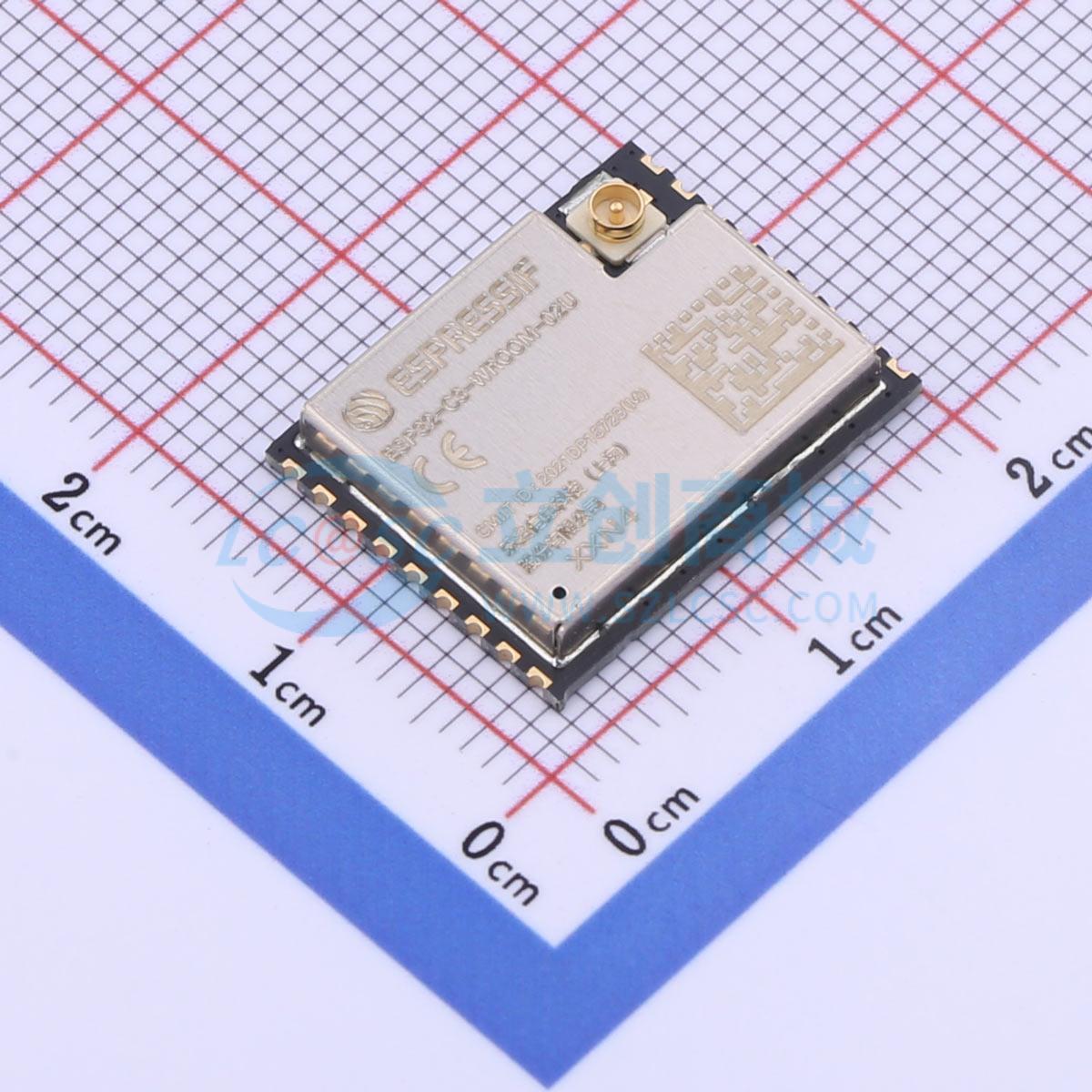 Smart Home Module Iot - 5 ชิ้น ESP32-C3-WROOM-02U-N4 SMD-19P ESP32-C3 Bluetooth5.0