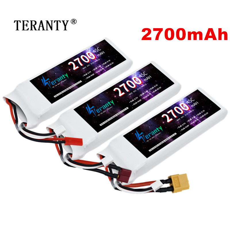 Shelly Plug - 1/3ชิ้น2S 7.4V LiPo แบตเตอรี่2700มิลลิแอมป์พร้อมปลั๊ก T สำหรับ