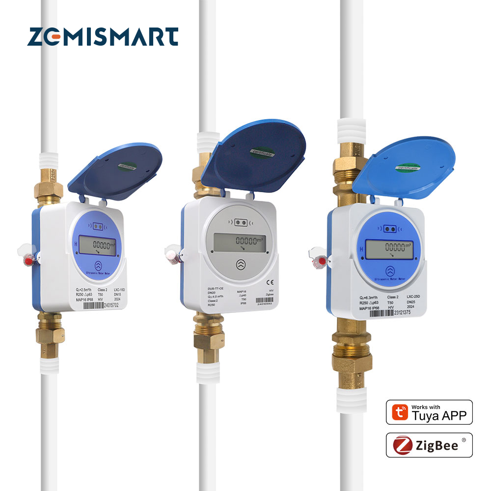 Home Assistant Tuya - มิเตอร์น้ำอัจฉริยะ Zemismart Zigbee แบบอัลตราโซนิก ใช้งานร่วมกับ Tuya