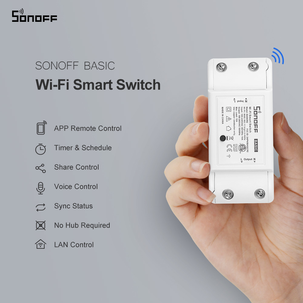 Itead SONOFF Basic R2 Mini DIY - Sonoff Mini R4 บทวิจารณ์และราคา
