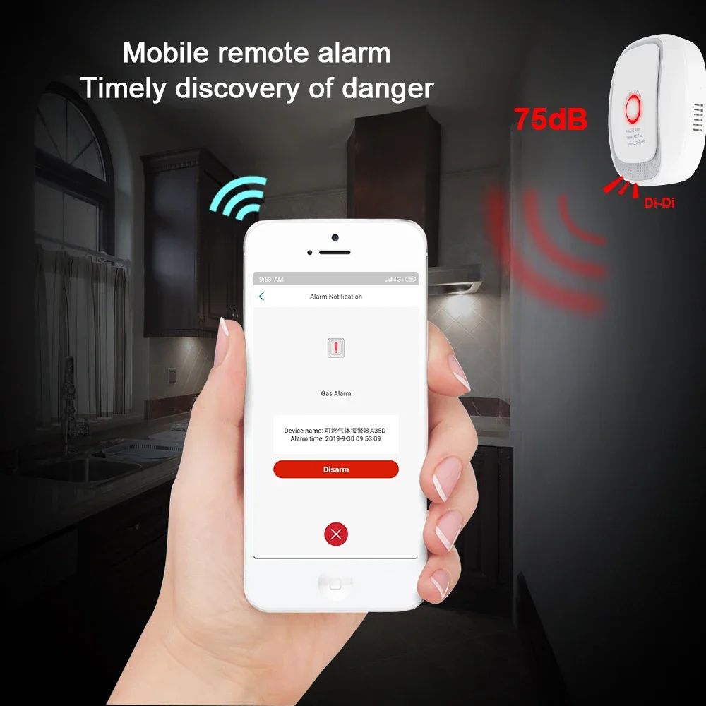 HEIMAN Zigbee Tuya เซ็นเซอร์ก๊ - Tuya Smart บทวิจารณ์และราคา