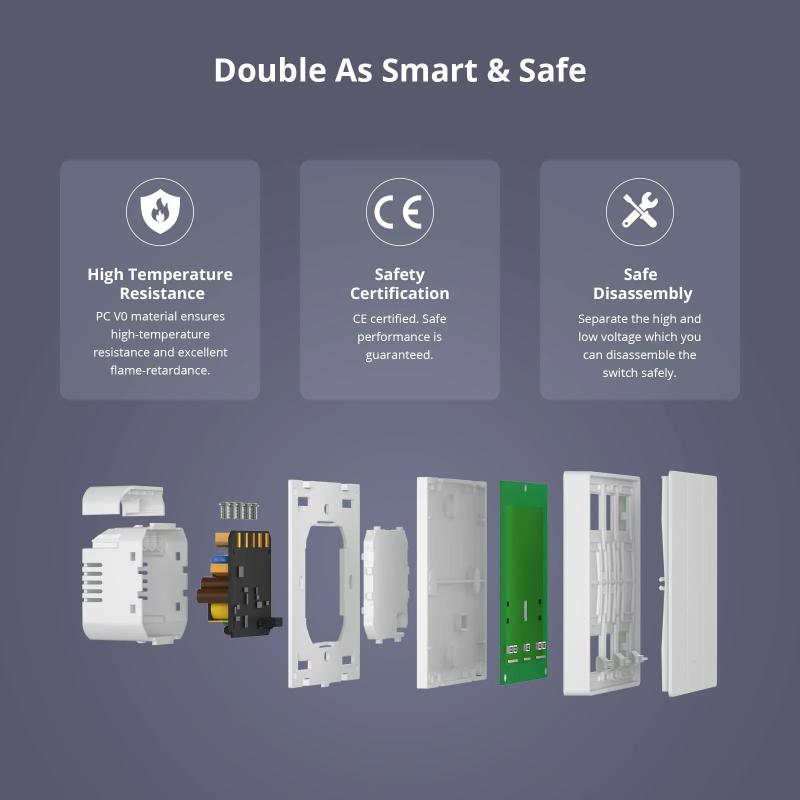 สวิตช์ผนังอัจฉริยะ SONOFF M5 M - Sonoff บทวิจารณ์และราคา