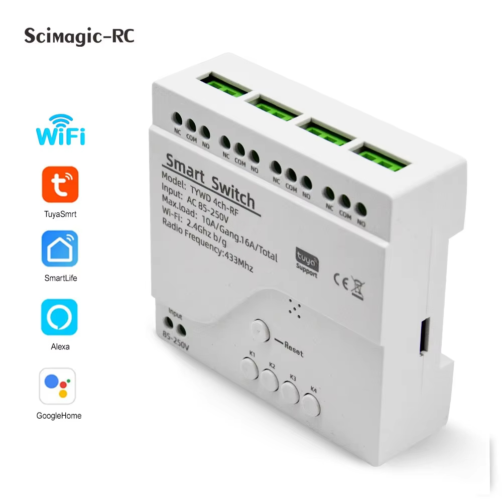 โมดูลรีเลย์สมาร์ททูย่า 4 ช่อง  - Tuya 4 Channel บทวิจารณ์และราคา