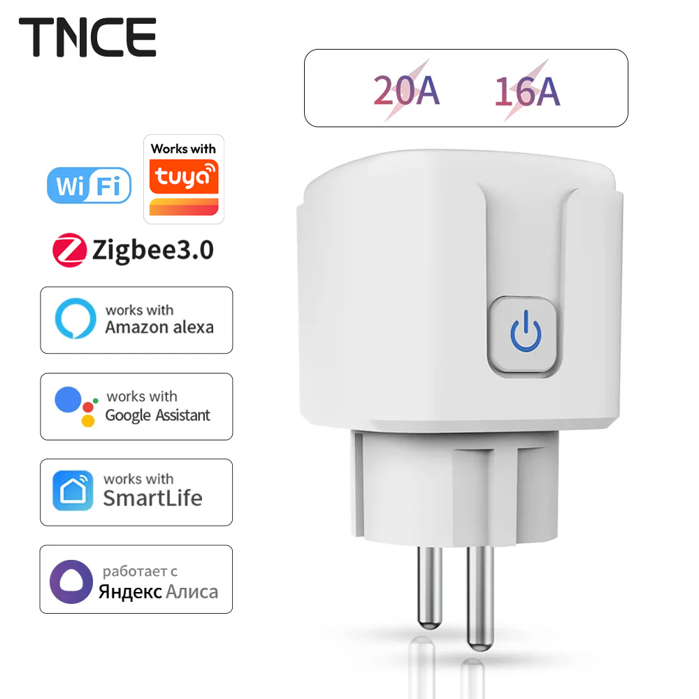 TNCE Tuya WiFi/Zigbee 16A/20A  - Shelly Plug บทวิจารณ์และราคา