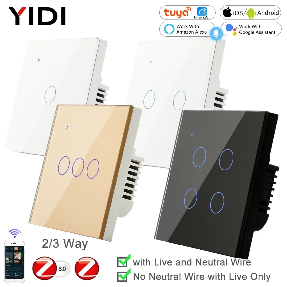 ZigBee 1 2 3 4 Gang ไม่มี Neut - Tuya 4 Channel บทวิจารณ์และราคา