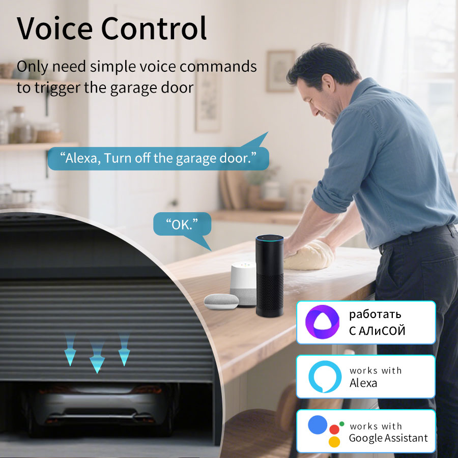 ตัวควบคุมประตูโรงรถอัจฉริยะ Tu - Smart Relay Tuya บทวิจารณ์และราคา
