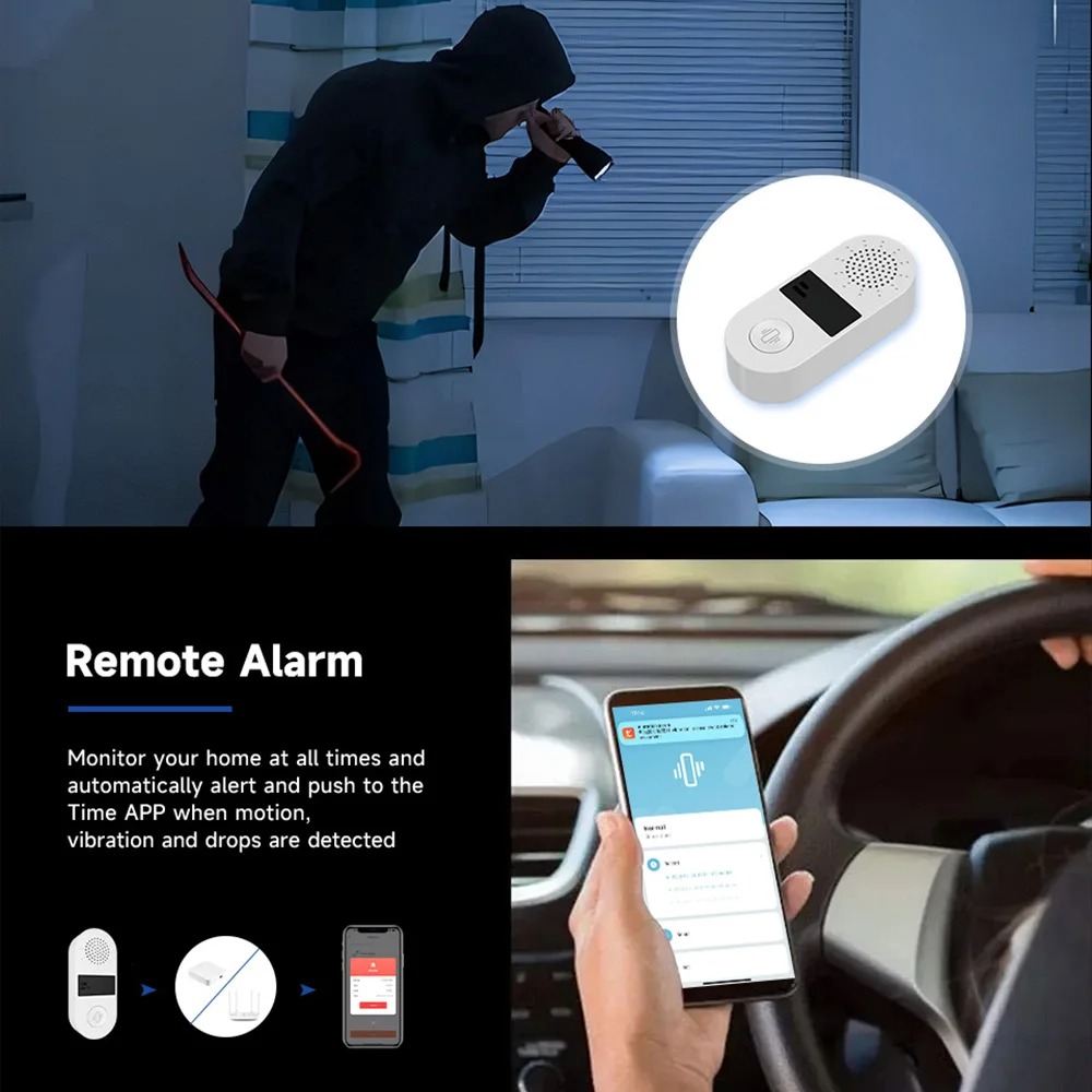 เซ็นเซอร์สั่นสะเทือน Tuya WiFi - Home Assistant Tuya บทวิจารณ์และราคา