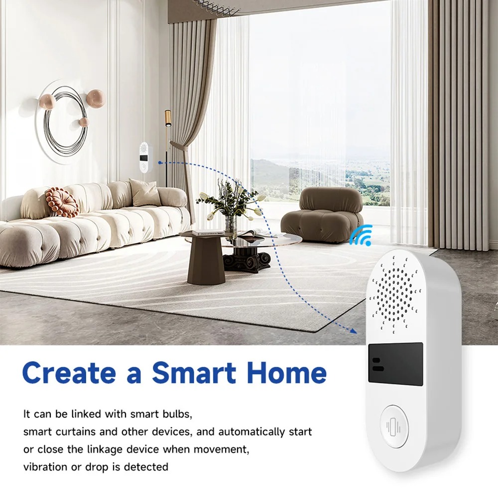 เซ็นเซอร์สั่นสะเทือน Tuya WiFi - Home Assistant Tuya บทวิจารณ์และราคา