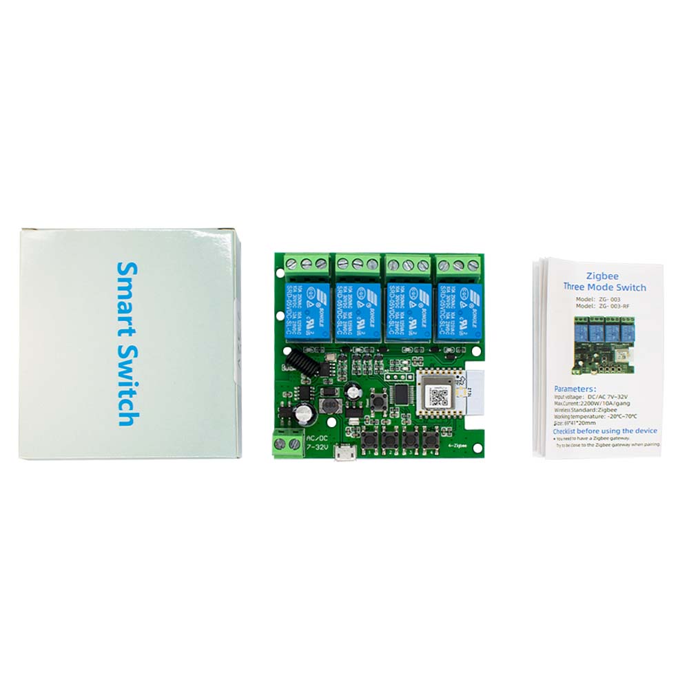 4CH Zigbee 3.0 สมาร์ทโฮมรีเลย์ - Tuya 4 Channel บทวิจารณ์และราคา