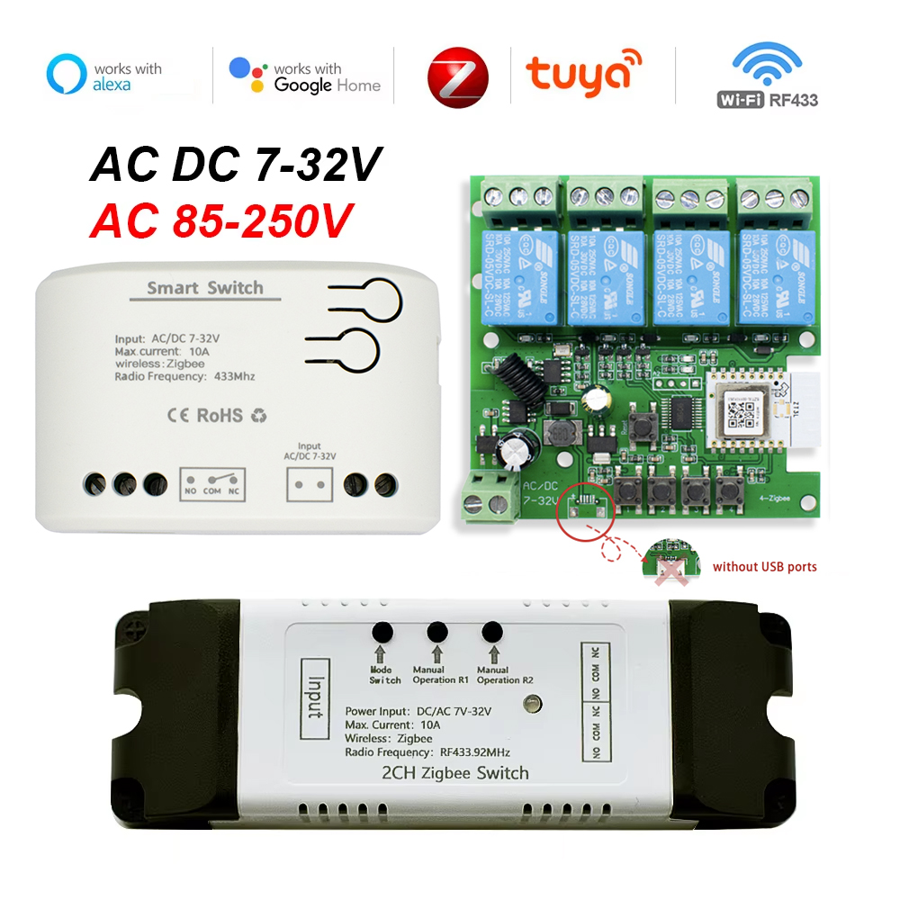 Tuya ZigBee รีโมทคอนโทรลสมาร์ท - Tuya 4 Channel บทวิจารณ์และราคา