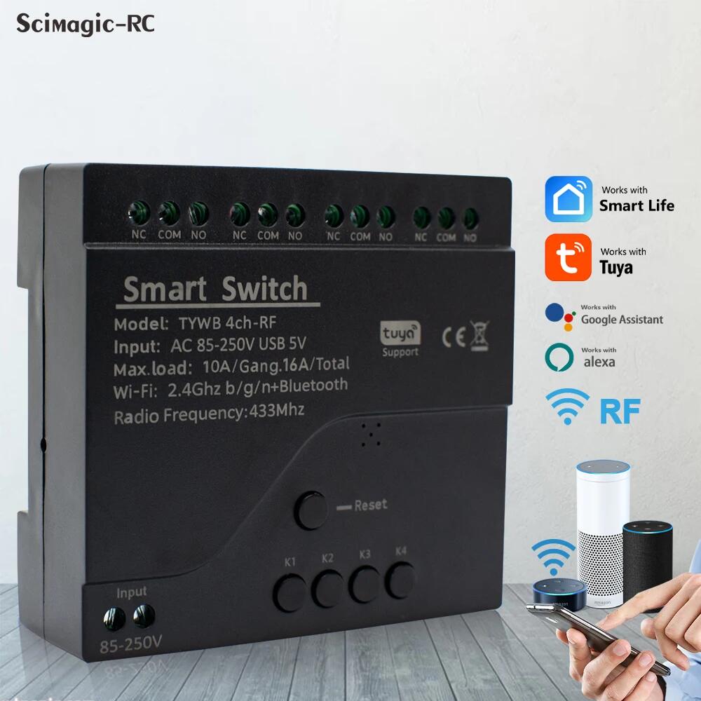 Tuya AC 85-250V 4 ช่อง WiFi Sm - Sonoff Mini R4 บทวิจารณ์และราคา