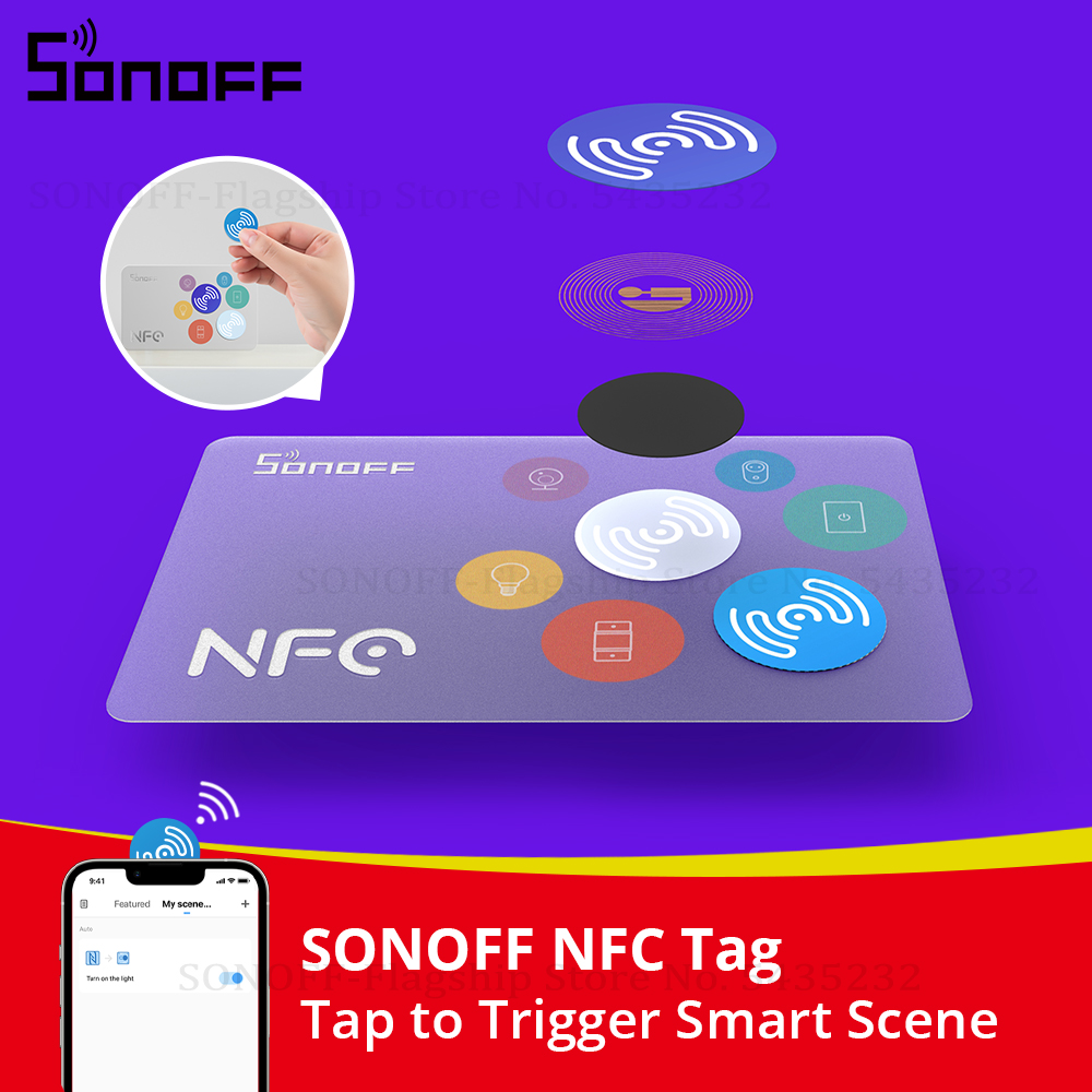 สติกเกอร์ SONOFF NFC Tag Ntag2 - Sonoff บทวิจารณ์และราคา