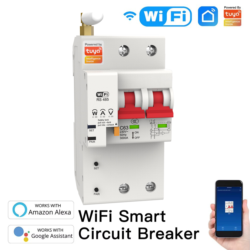 เบรกเกอร์วงจรไฟฟ้าอัจฉริยะแบบ  - Tuya Smart บทวิจารณ์และราคา