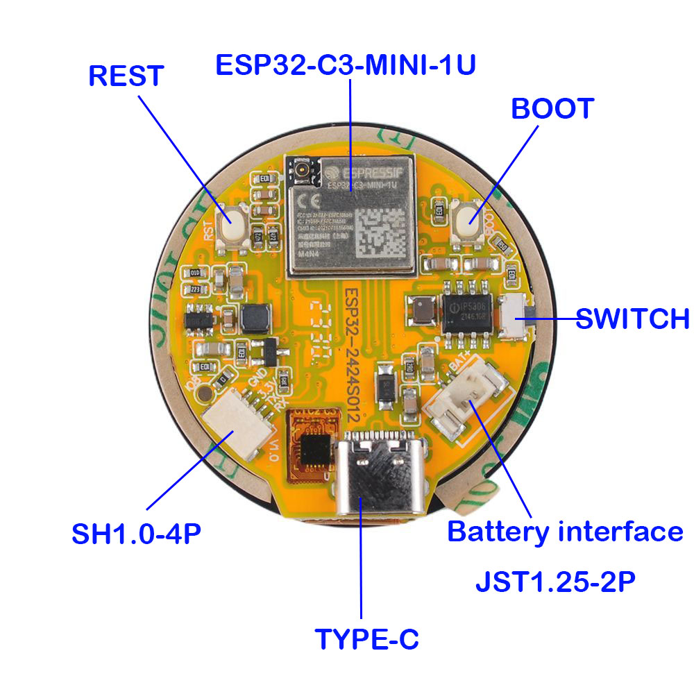 1.28 นิ้ว ESP32 จอแสดงผล ESP32 - Smart Home Module Iot บทวิจารณ์และราคา