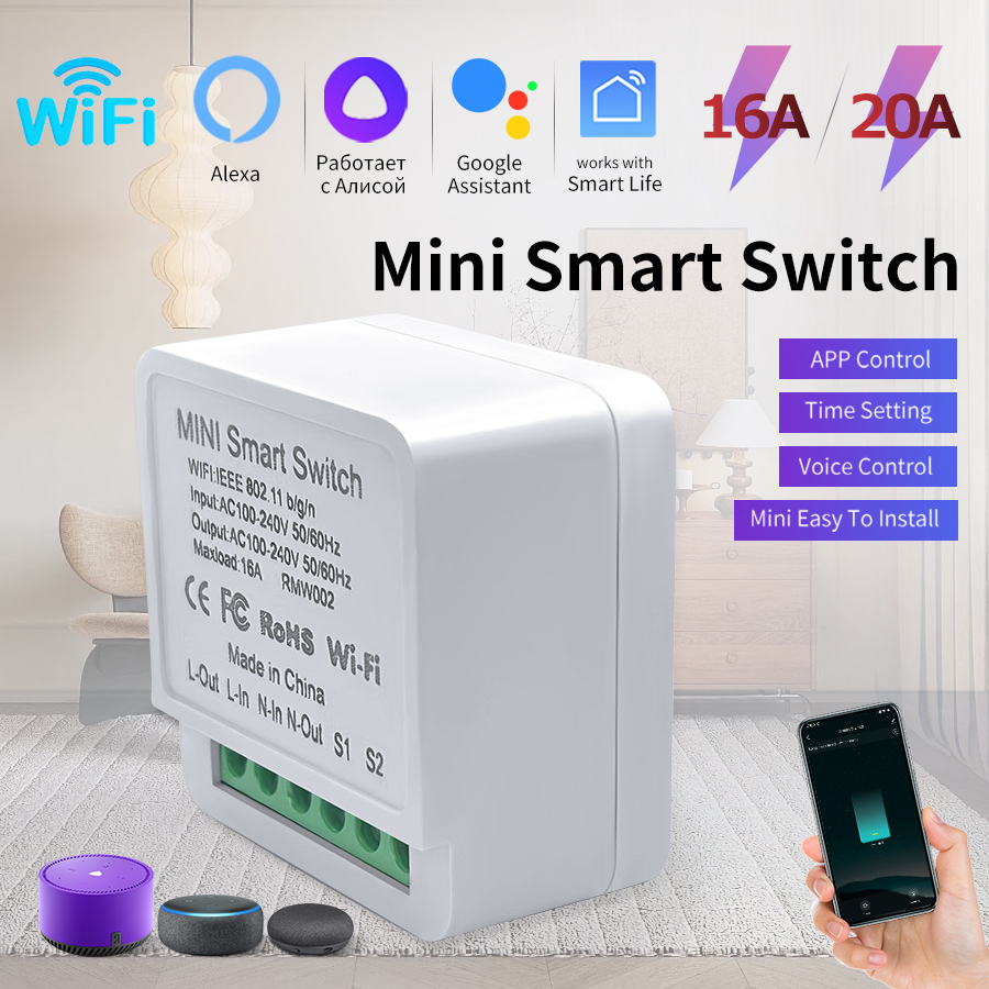 16A/20A WiFi มินิสมาร์ทโมดูลสว - Sonoff Mini R4 บทวิจารณ์และราคา